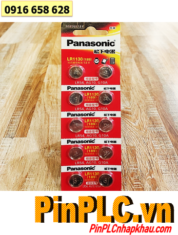 COMBO 01vỉ=10viên Pin 1.5v Panasonic LR1130 (AG10,LR54,189) _Giá chỉ 59.000/10viên